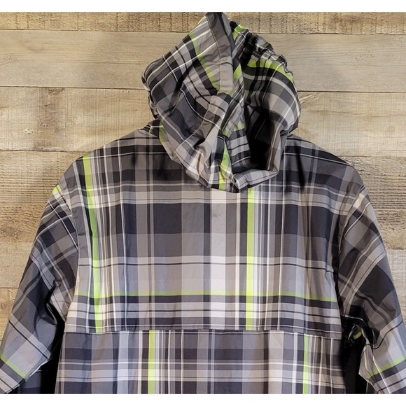 Vintage Nike Sportswear Hooded Windbreaker Pullover Plaid Size M - Picture 5 of 14